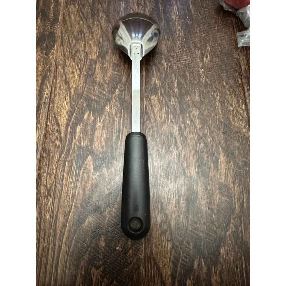 Vintage Smartliving Stainless Steel Serving Spoon Black Handle